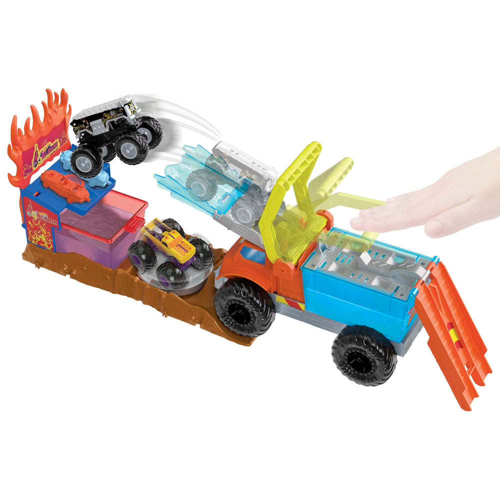 Hot Wheels Color Shifters platform turntable for draining excess water.