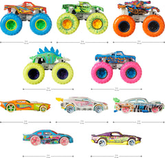 Hot Wheels monster trucks in die-cast form deliver bold, durable action.