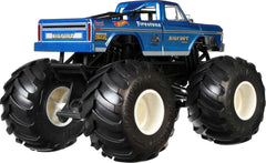 Kids playing with Hot Wheels Monster Trucks, simulating action-packed playtime scenarios.