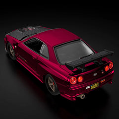 Scale 1:64 Hot Wheels Nissan Skyline GT-R BNR34 display piece