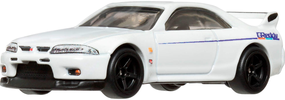 Hot Wheels Nissan Skyline R-33 exterior view with authentic detailing and scale realism.