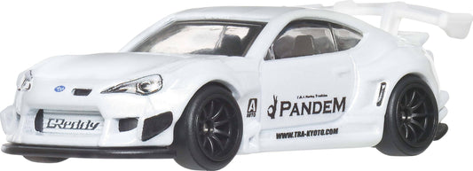 Hot Wheels Pandem Subaru BRZ 1:64 with Real Riders tires for collector display