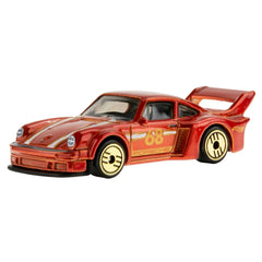 Hot Wheels Porsche 911 Turbo 964 wheel detail emphasizes precise craftsmanship.