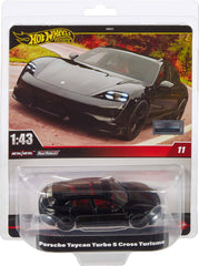 Hot Wheels Premium 1:43 scale vehicle front view with Real Riders tires and detailed deco.