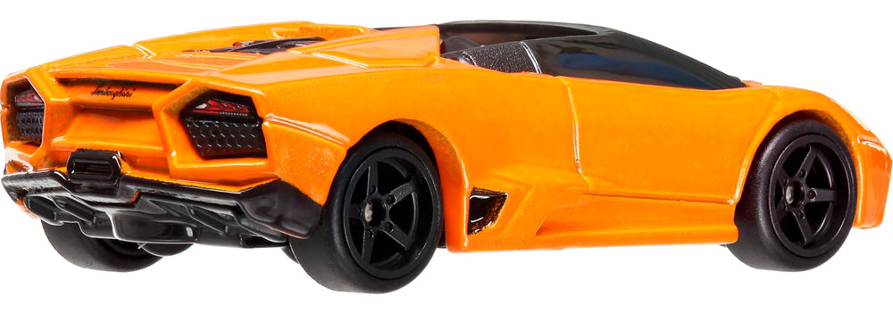 Hot Wheels Lamborghini Reventon Roadster 1:64 back view captures authentic silhouette for display
