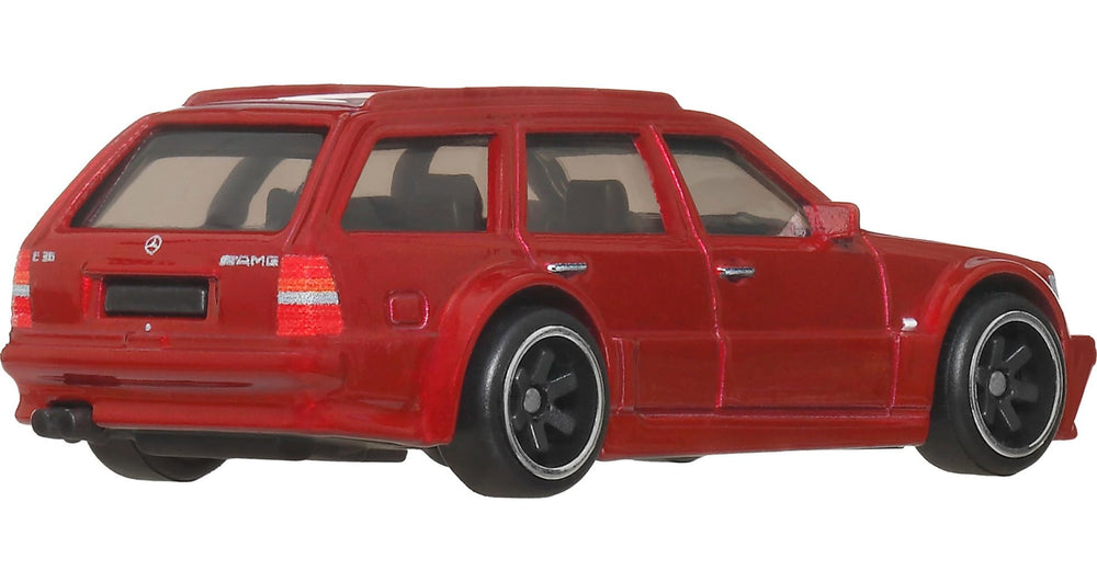 Hot Wheels Mercedes-Benz AMG E 36 Estate emblem close-up for licensed precision