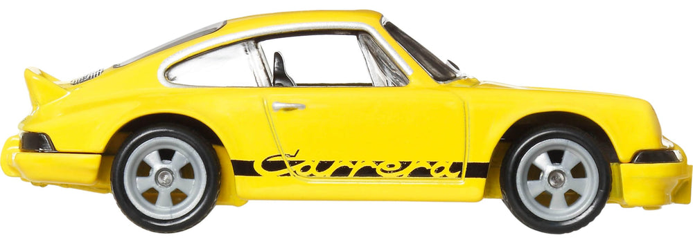 Hot Wheels metal body and chassis detail on Porsche 911 Carrera RS 2.7.