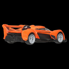Hot Wheels McLaren Solus GT metal body close-up emphasizes sturdy construction and collectible quality
