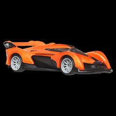 Hot Wheels McLaren Solus GT side profile highlights sleek silhouette and authentic detailing, great for shelves
