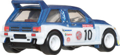 Hot Wheels Premium Car Culture metal body and chassis close-up detail.