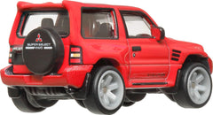 Hot Wheels Car Culture packaging art enhances display and collectibility.