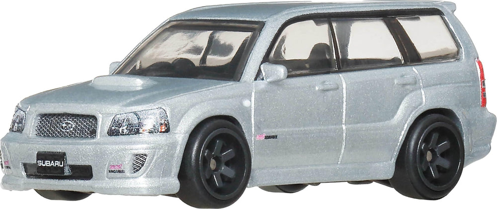 Hot Wheels Premium Car Culture Subaru Forester STI Ronin Run 2 side profile showing Real Riders tires