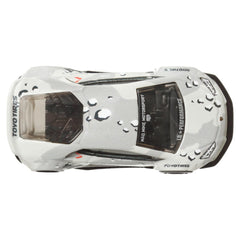 Hot Wheels LB-Works Lamborghini Huracan metal body and chassis detail.