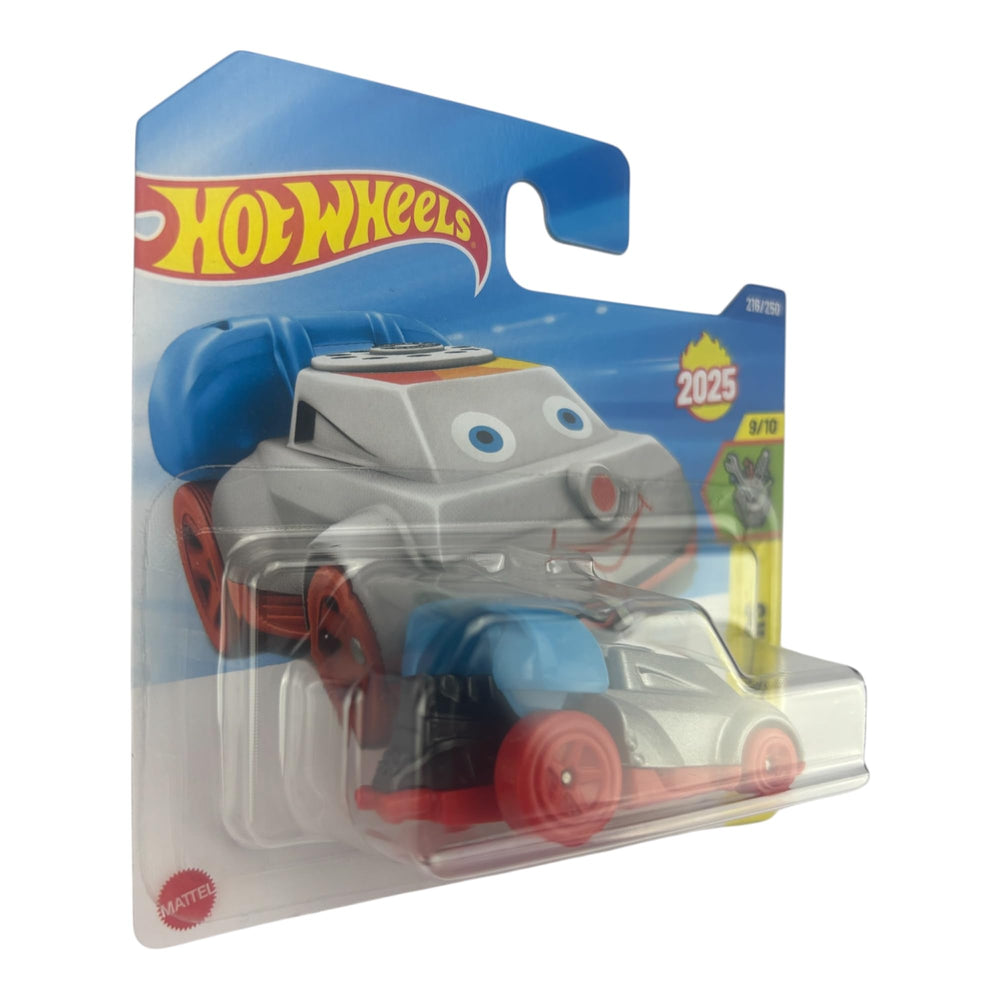 Hot Wheels Quick Chat Silver Telephone rear view with authentic detailing.