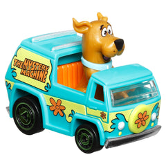 Hot Wheels Racer Verse Scooby-Doo Mystery Machine front view shows bold colors for display and play.