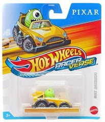 Hot Wheels RacerVerse Mike Wazowski green car for race play and collection