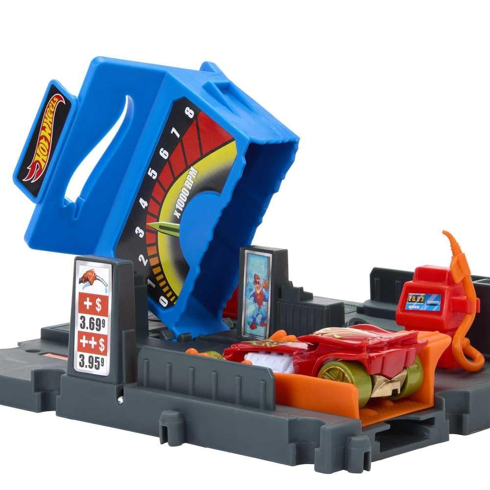 Hot Wheels shift station diorama showcases rugged design for imaginative race setups