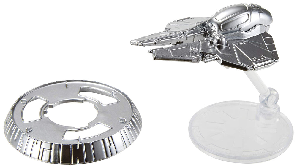 Hot Wheels Naboo Starfighter with detailed deco ideal for shelf display.