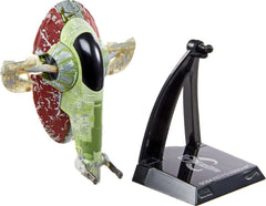 Hot Wheels Star Wars Starships Select display stand with affiliation logo.