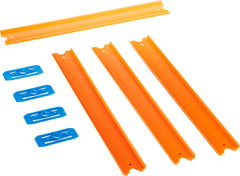 Hot Wheels TB straight track orange for dynamic layouts.