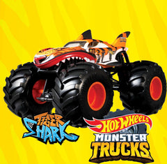 Hot Wheels Tiger Shark cockpit shot reveals character-inspired details for pretend battles.