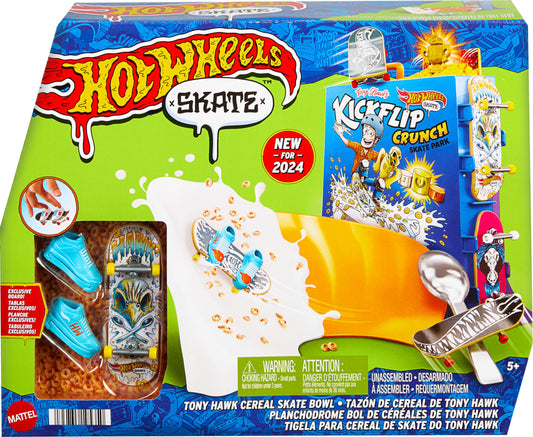 Hot Wheels Tony Hawk cereal bowl front view for playful tricks