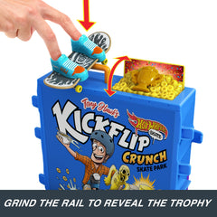 Hot Wheels spoon rail and front ramp for trophy-reveal tricks