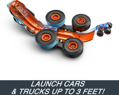 Hot Wheels track launcher connection expands play with compatible tracks