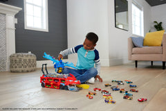 Hot Wheels Ultimate Dual Dragon Transporter dual dragons highlight interactive action and storytelling