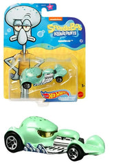 Hot Wheels Squidward sea-green car highlights unique character in action