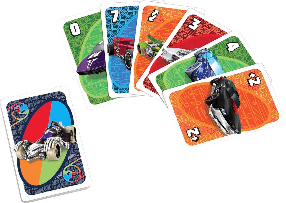 Family game night with 2-10 players using familiar UNO rules.
