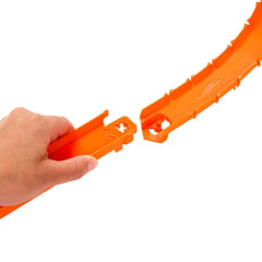 Hot Wheels Velocity Straight Track close-up for smooth racing lines