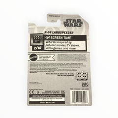 Hot Wheels X-34 Landspeeder side view for dynamic racing scenes and display