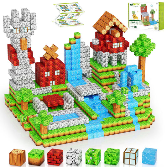 HOTERA magnetic blocks 103pcs set for open-ended STEM play and building fun.