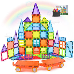 HOTERA magnetic tiles 125-piece set for open-ended construction play