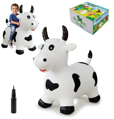 HotMax bouncy cow hopper inflated for active play with supervision