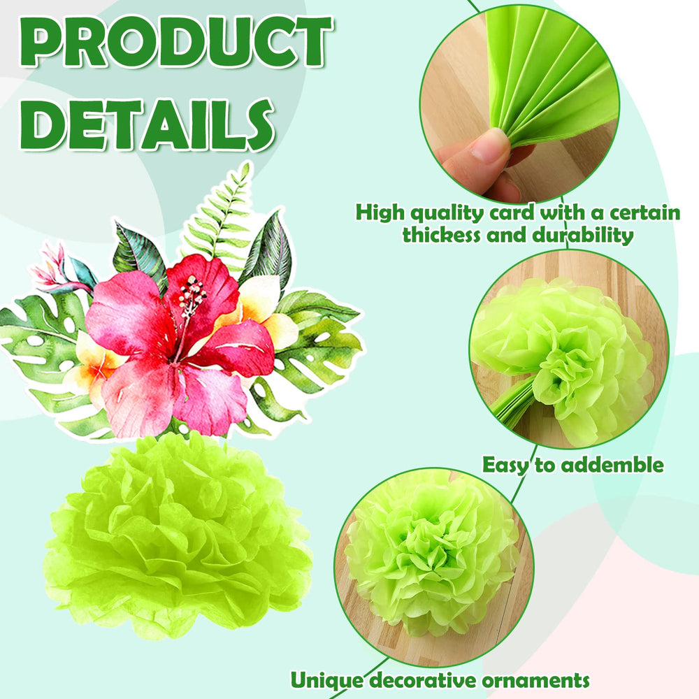 Hotop tropical leaf honeycomb centerpiece with palm patterns brightens tables