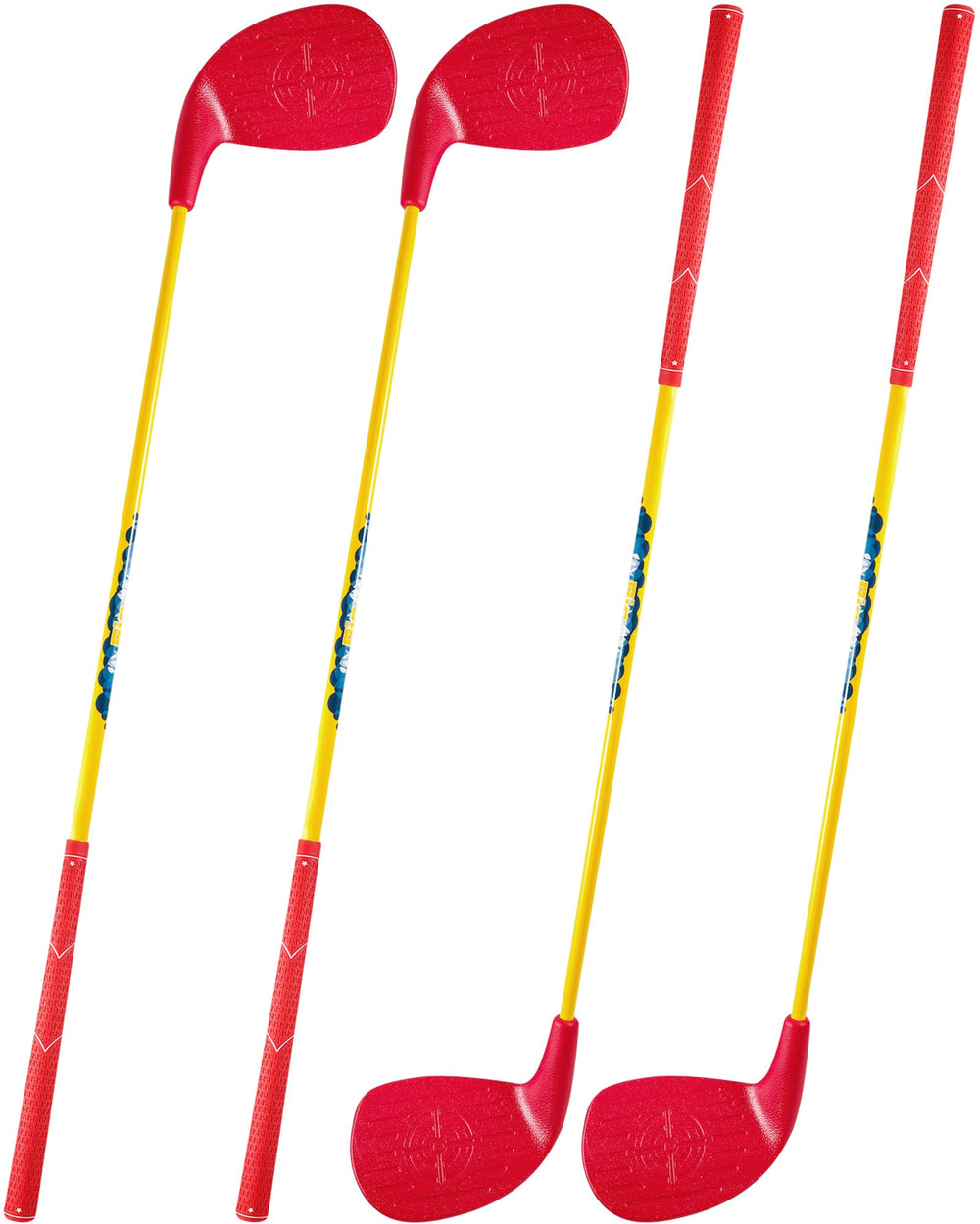 HOTWIND 4-pack red golf clubs with oversized heads for easy backyard play
