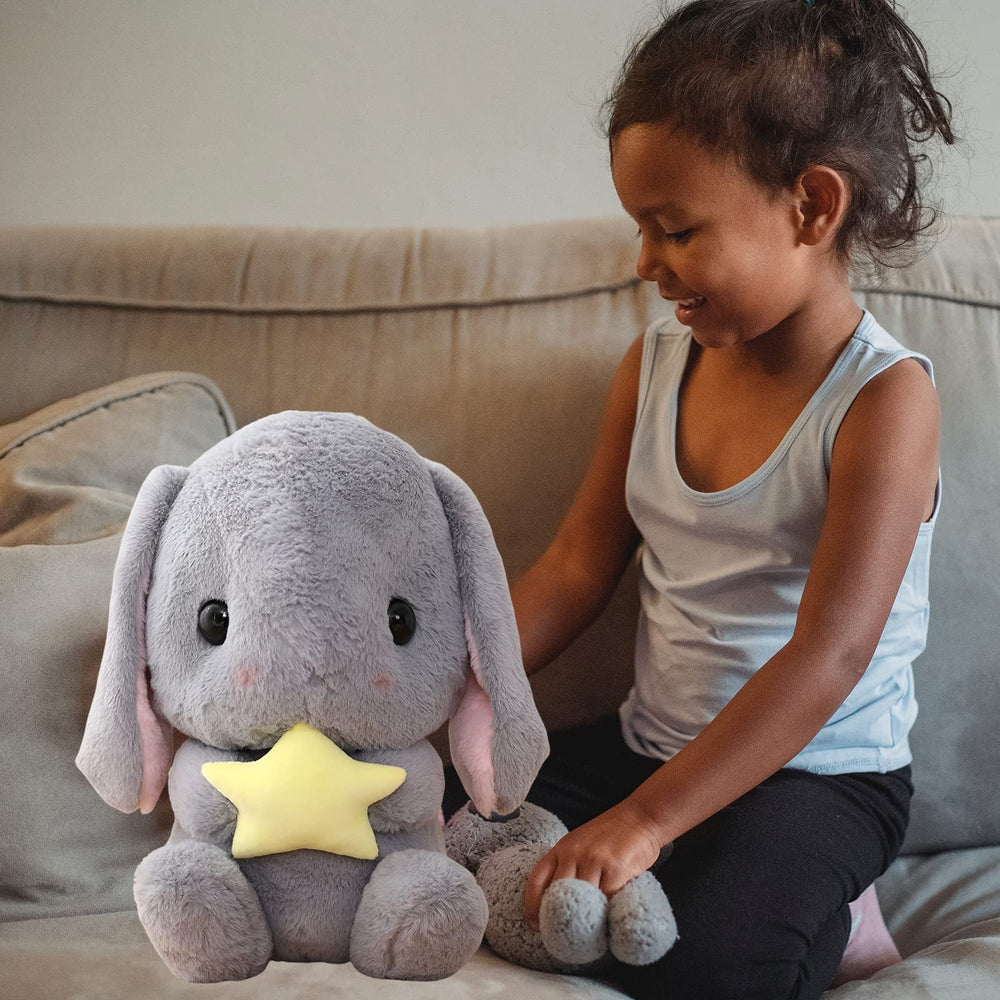 HOUPU brown-milk-bottle bunny cuddle buddy for naps and reading