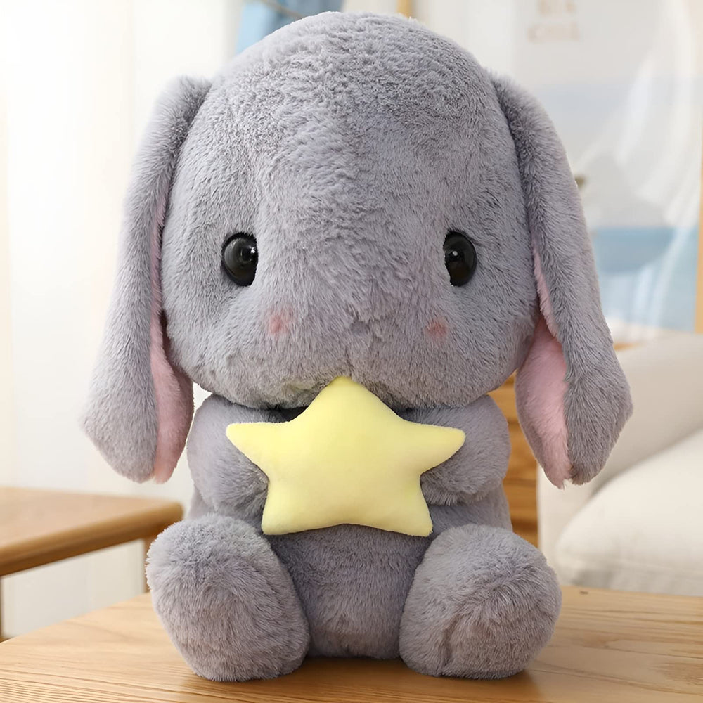 HOUPU white-carrot design plush rabbit ideal as Easter decoration