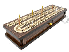 House of Cribbage satin-finish catalyzed lacquer protects against spills