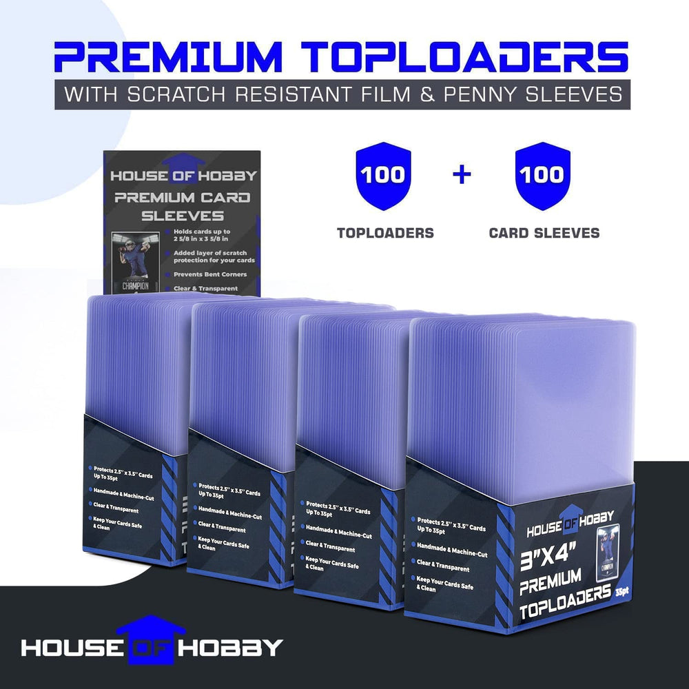 House of Hobby top loader with scratch-resistant film keeps cards pristine.