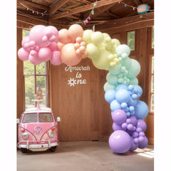 House of Party Valentines rainbow balloons add festive color