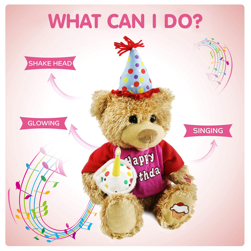 Houwsbaby teddy glow candle detail enhances festive photos.