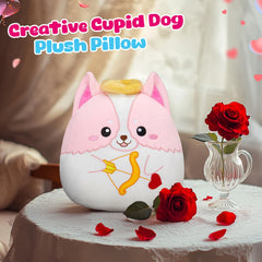 Houwsbaby 14 inch Cupid dog plush pillow for sofa or bed