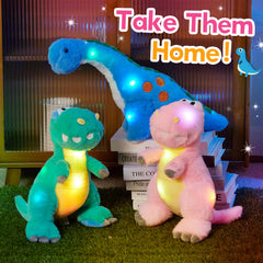 Houwsbaby pink T-Rex plush makes versatile decor and a thoughtful gift.