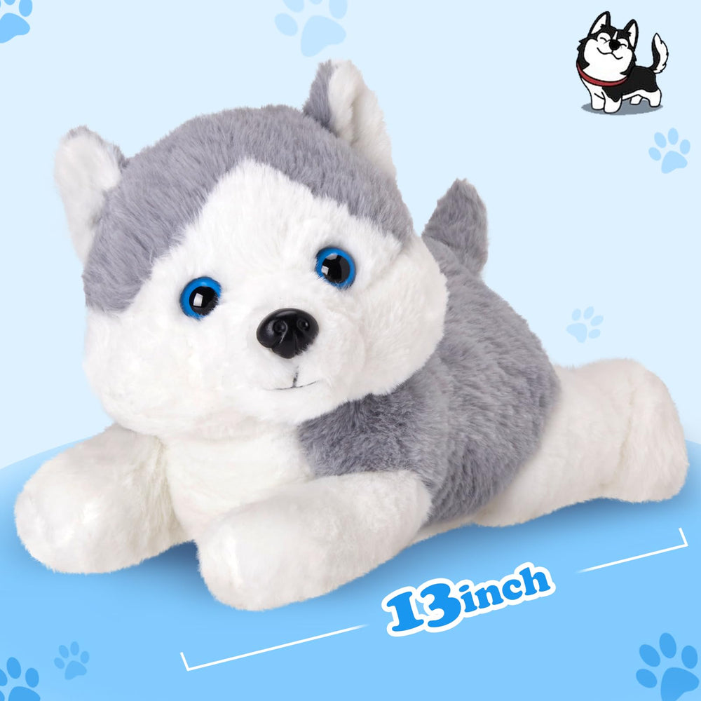 Houwsbaby gray husky night light glows softly at bedtime
