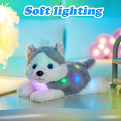 Houwsbaby plush husky pillow for hugging and relaxing moments