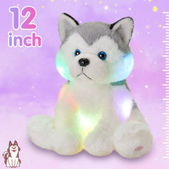 Houwsbaby husky features tightly stitched eyes for durable, kid-friendly play.