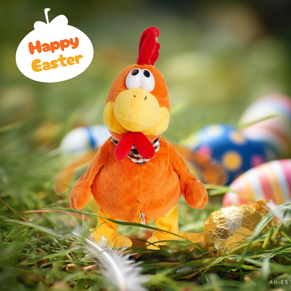 Houwsbaby rooster plush dancing movements spark imagination during playtime